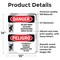 Signmission Do Not Move Or Alter Scaffolding Bilingual, 10 in W x Rectangle, Vinyl Decal OS-2PACK-DS-D-1014-VS-1648 - alternate 3